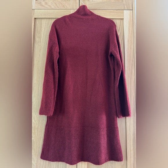 BiBi Deep Red Long Sleeve sweater Dress - Picture 4 of 5